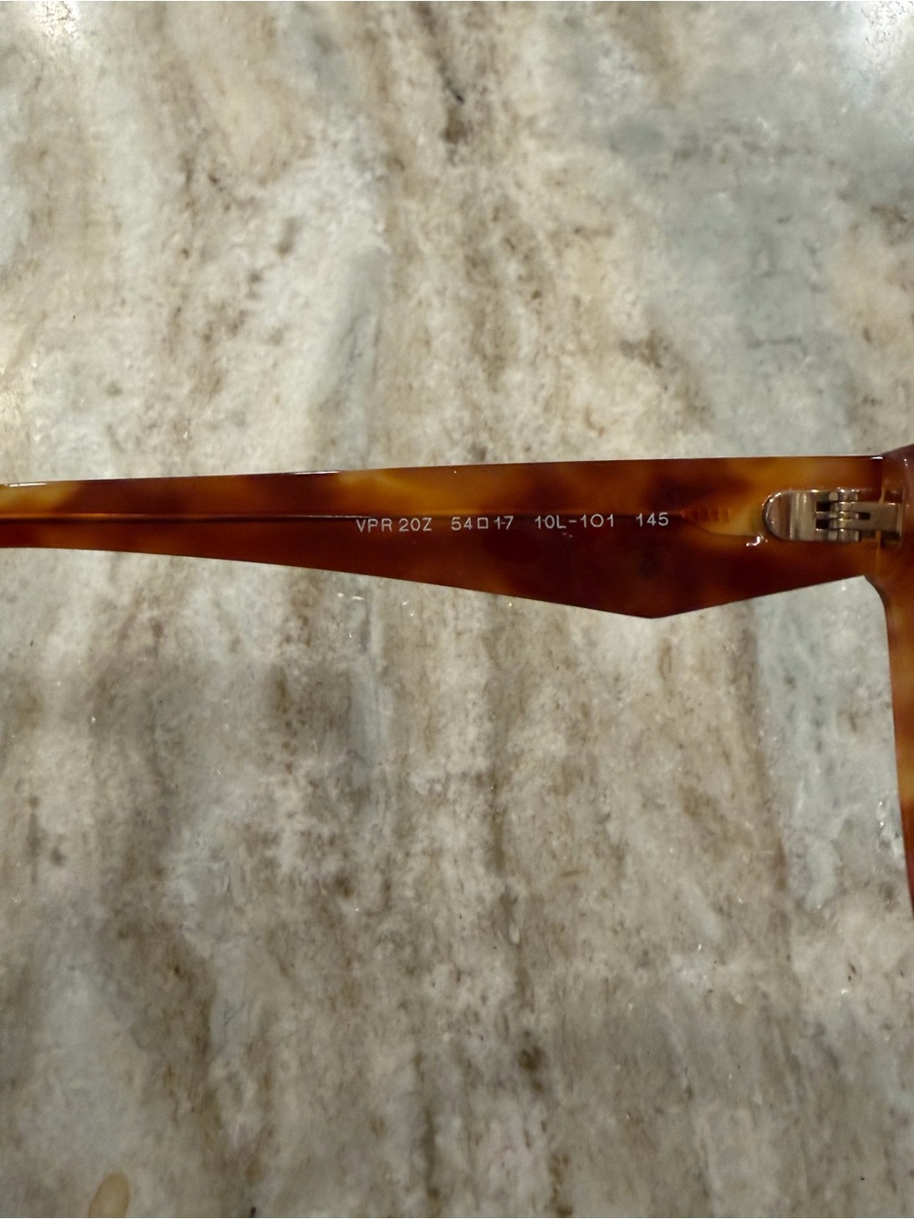 Prada Women's Tortoiseshell Cat-Eye Glasses Frame, model VPR 20Z with brand case - Picture 4 of 9